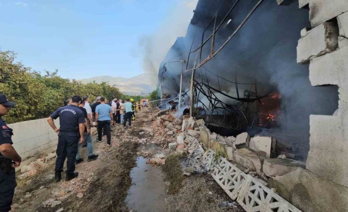 Gıda işletmesi alevlere teslim oldu