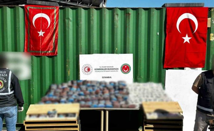 İstanbul’da 424 kilogram uyuşturucu hap ele geçirildi