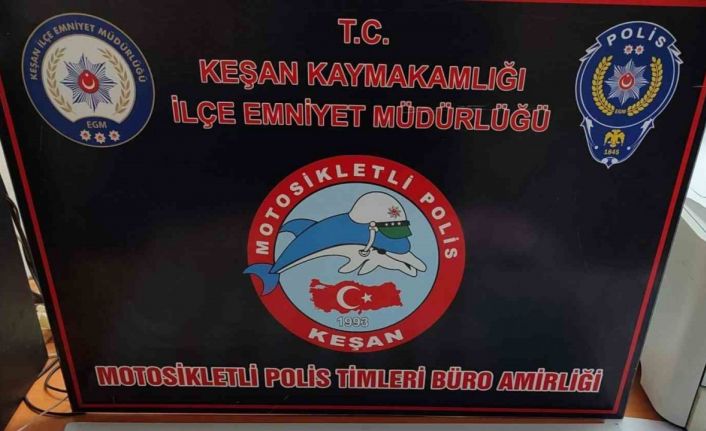 Keşan’da üzerinden uyuşturucu çıkan şüpheli tutuklandı