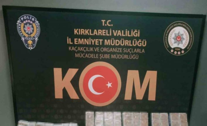 Kırklareli’nde kaçak sigara operasyonu