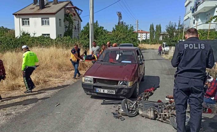 Konya’da otomobil ile elektrikli bisiklet çarpıştı: 2 yaralı