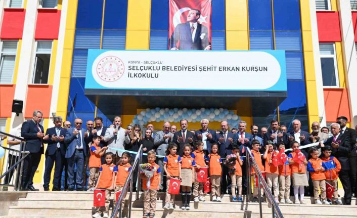 Konya’da Şehit Erkan Kurşun İlkokulu törenle açıldı