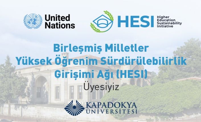 KÜN, Birleşmiş Milletler Yükseköğrenim Sürdürülebilirlik Girişimi ağına katıldı