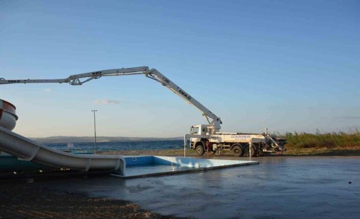 Lapseki’de Aqua Park projesi devam ediyor