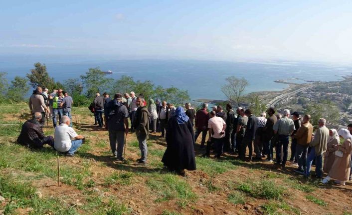 Mezar manzarası için tartıştılar