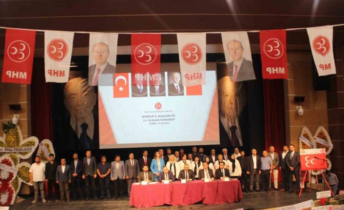 MHP Burdur İl Başkanlığı’na tekrar Gültekin Oktay seçildi