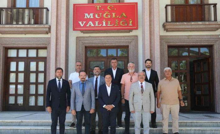 Muğla Valisi Akbıyık, Bodrum’dan gelen heyet ile görüştü