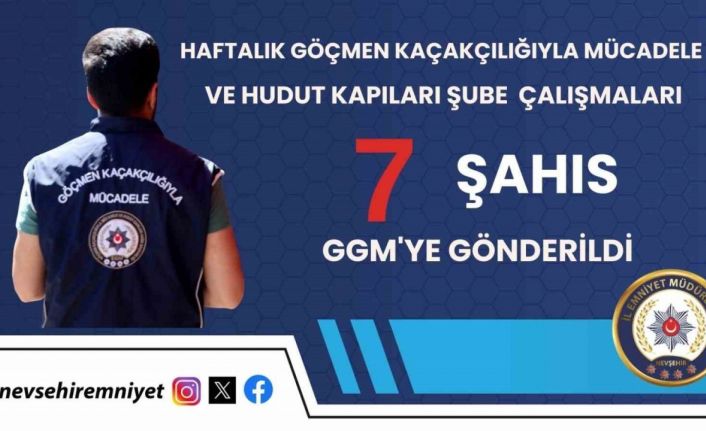 Nevşehir’de 7 yabancı uyruklu şahıs sınır dışı edildi