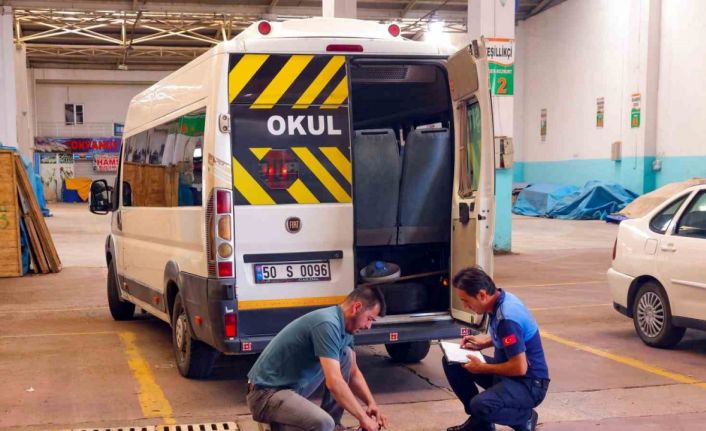 Nevşehir’de okul servisleri denetlendi