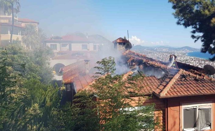 Otluk alanda çıkan yangın, çam ağacının kozalağından lüks villalara sıçradı