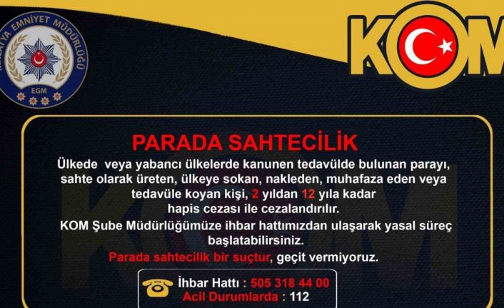 Polisten vatandaşlara “Afişli” uyarı