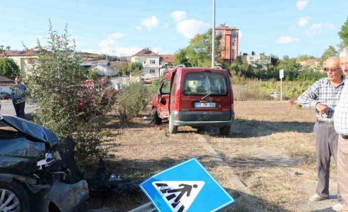 Samsun’da korkutan trafik kazası: 3 yaralı