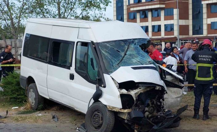 Samsun’da tır öğrenci servisi ile çarpıştı: 1 ölü, 6 yaralı