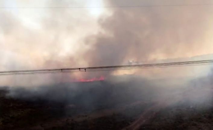 Sancaktepe’de çıkan ot yangını helikopter müdahalesiyle söndürüldü