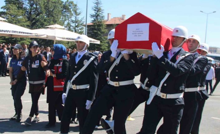 Şehit polis Akpınar için tören düzenlendi