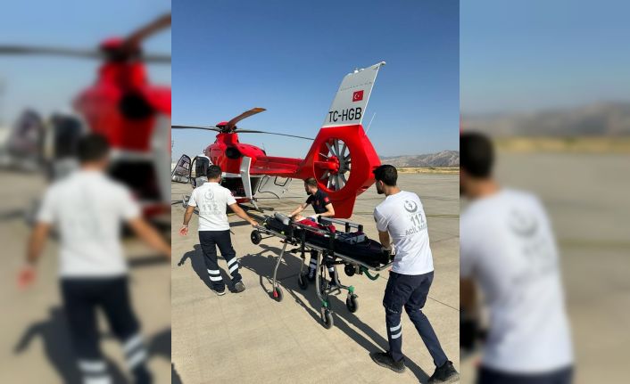 Şırnak’ta ambulans helikopter Demhat bebek için havalandı