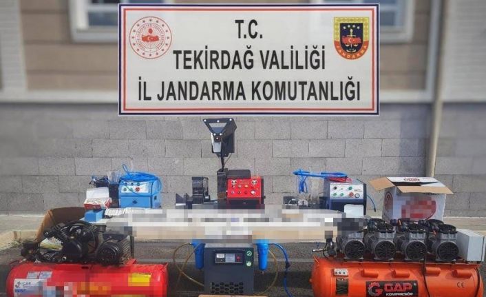 Tekirdağ’da 395 bin liralık kaçak sigara operasyonu