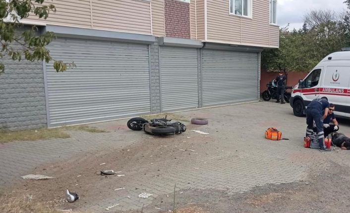 Tekirdağ’da feci kaza: Motosiklet sürücüsü öldü