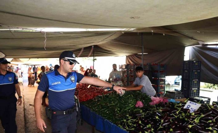 Toroslar’da pazar yerlerinde sıkı denetim