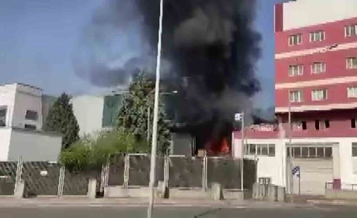 Tuzla’da madeni yağ fabrikası alev alev yandı