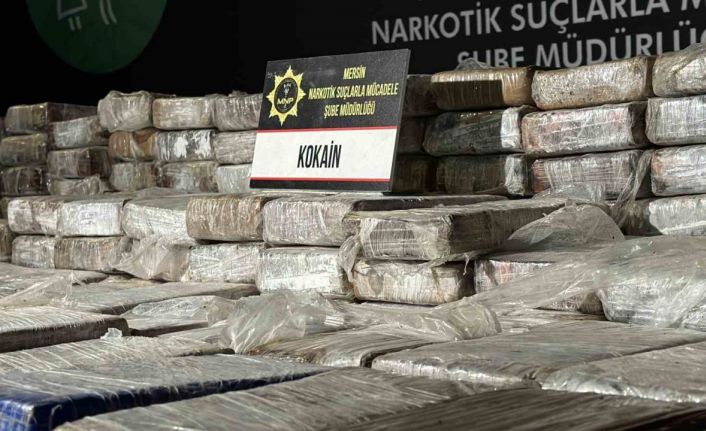 Mersin Limanı’nda 610 kilogram kokain ele geçirildi