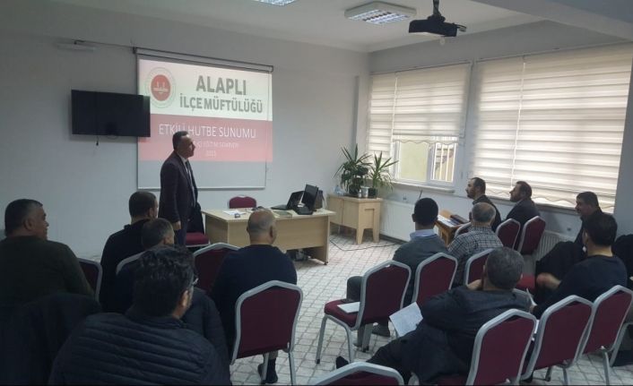 Alaplı’da etkili hutbe sunumu semineri düzenlendi