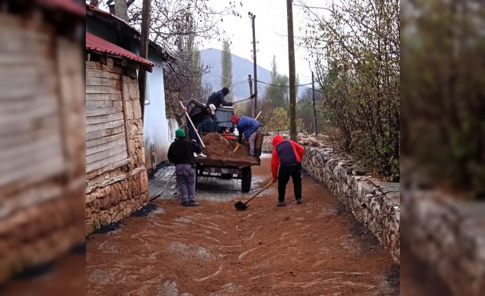 Çameli’nde üst yapı çalışmaları aralıksız devam ediyor