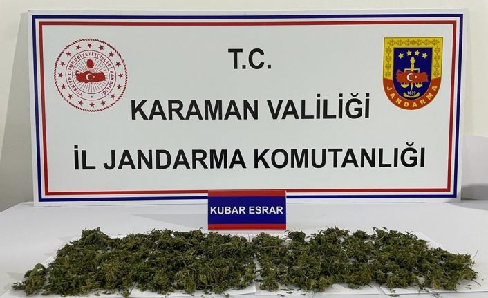 Karaman’da uyuşturucu operasyonu