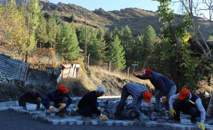 Sümbül Mahallesi’nde kilit taşı çalışmaları start aldı