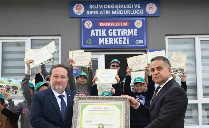 Balıkesir’de Sıfır Atık belgesi alan ilk Belediye Karesi oldu