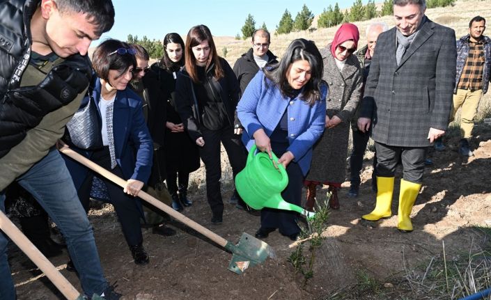 Batman’da Gazzeli şehitler anısına yüzlerce fidan toprakla buluşturuldu