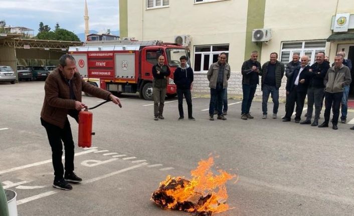 Bozyazı’da yangın tatbikatı yapıldı