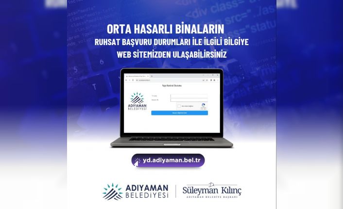 Güçlendirme başvuruları belediye sayfasından takip edilebilecek