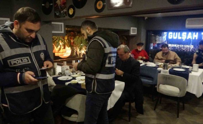 Kartal’da yılbaşı öncesi restoran ve eğlence mekanlarına denetim