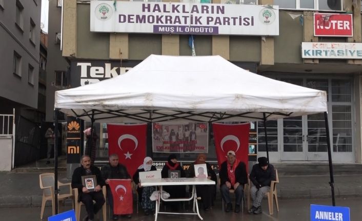 Muş’ta annelerin evlat nöbeti devam ediyor