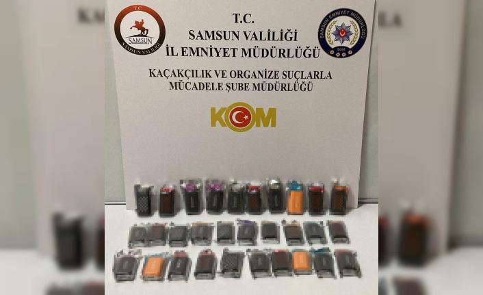 Samsun’da kaçak elektronik sigara ele geçirildi