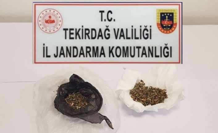 Tekirdağ’da 4 şüpheli uyuşturucudan yakalandı