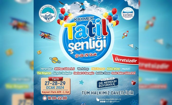 Büyükşehir KAYMEK’ten çocuklara tatil şenliği