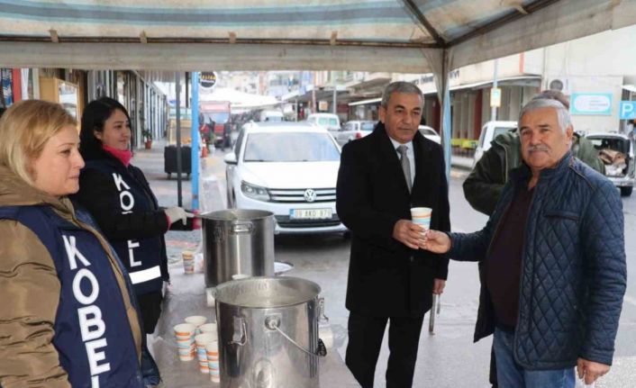 Koçarlı Belediyesi’nin çorba ikramı vatandaşları ısıttı