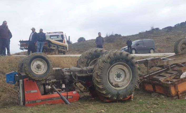 Sungurlu’da traktör devrildi: 1 yaralı