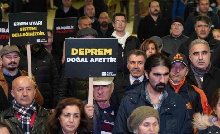 6 Şubat depremlerinde hayatını kaybedenler Avcılar’da anıldı