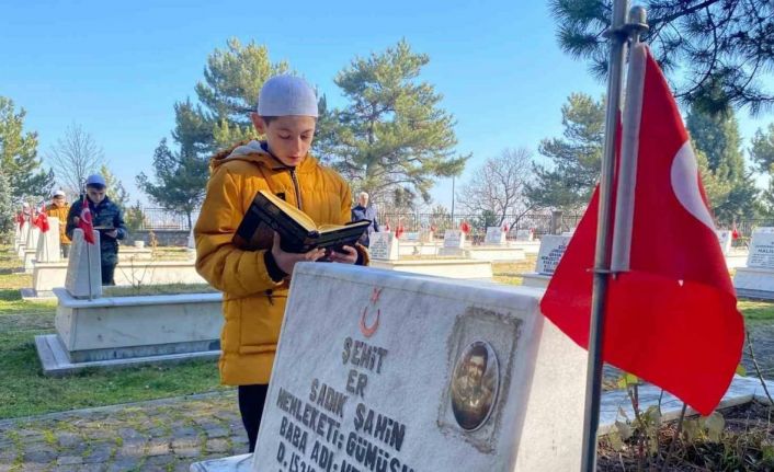 Ahteri İmam Hatip Ortaokulu öğrencileri şehitleri unutmadı