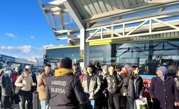 Bursa’da narkotik polisleri farkındalık eğitimi gerçekleştirdi