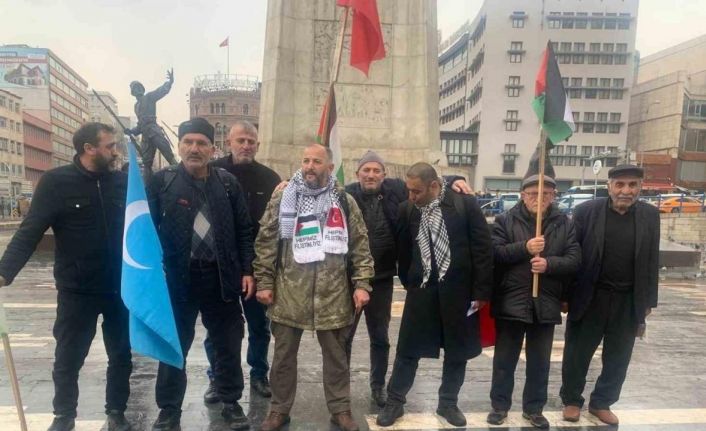 Filistin’e destek için İstanbul’dan Ankara’ya yürüdüler