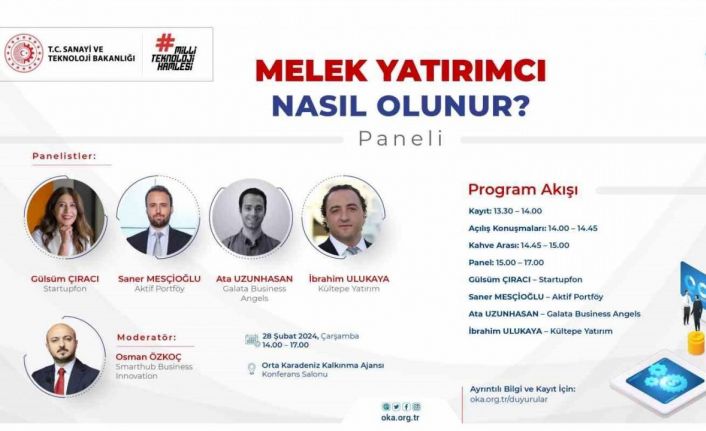 Girişimcilik ekosisteminin önemli aktörleri Samsun’da panel gerçekleştirecek