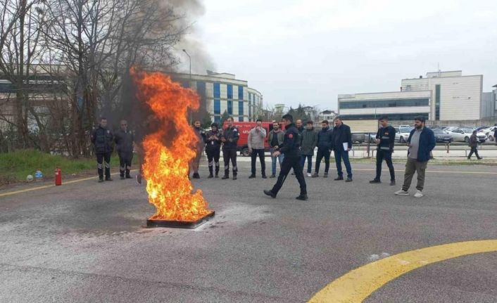 Hastanede sirenler eğitim ve tatbikat için çaldı