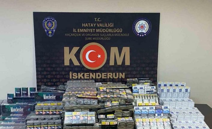 Hatay’da 2 bin 50 paket kaçak sigara ele geçirildi