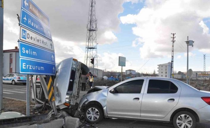 Kars’ta trafik kazası: 4 yaralı