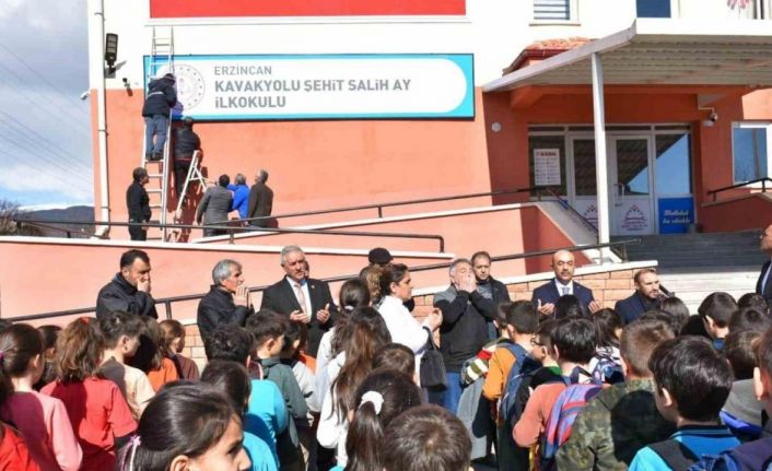 Şehit Salih Ay’ın adı okuduğu okula verildi