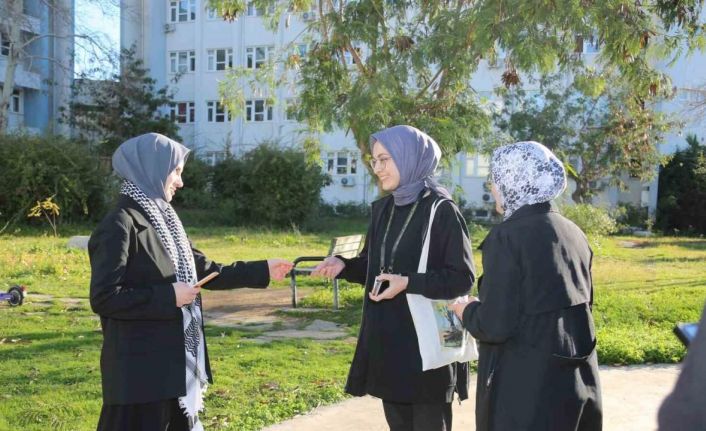 Tıp Fakültesi öğrencileri İsrail’in zulmüne sessiz kalmadı